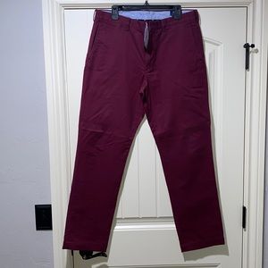 Brand New Never worn Polo Ralph Lauren Maroon Chino pants size 36x32